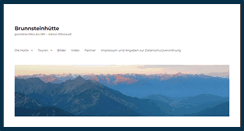 Desktop Screenshot of brunnsteinhuette.de